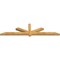 Ekena Millwork Kennewick Rough Sawn Timber Gable Bracket, Western Red Cedar, 96"W x 24"H x 4"D x 4"F, 6/12 Pitch GBW096X24X0404KEN00RWR - alternate 2